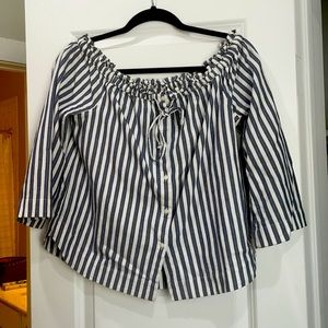 Madewell off the shoulder top. Size Small